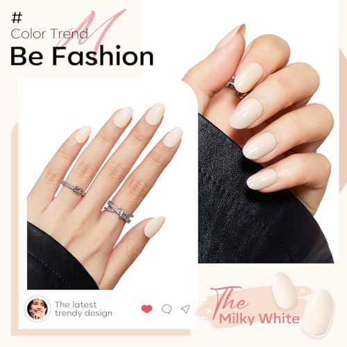 Modelones Short Press on Nails for Nail Art Enthusiasts with 32 Pcs 16 Sizes Oval Fake Nails and Nail Glue
| Modelones