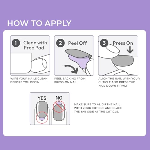 KISS imPRESS No Glue Mani Press On Nails for French Manicure, Model, Light Neutral + White Tip, Short Size, Squoval Sha