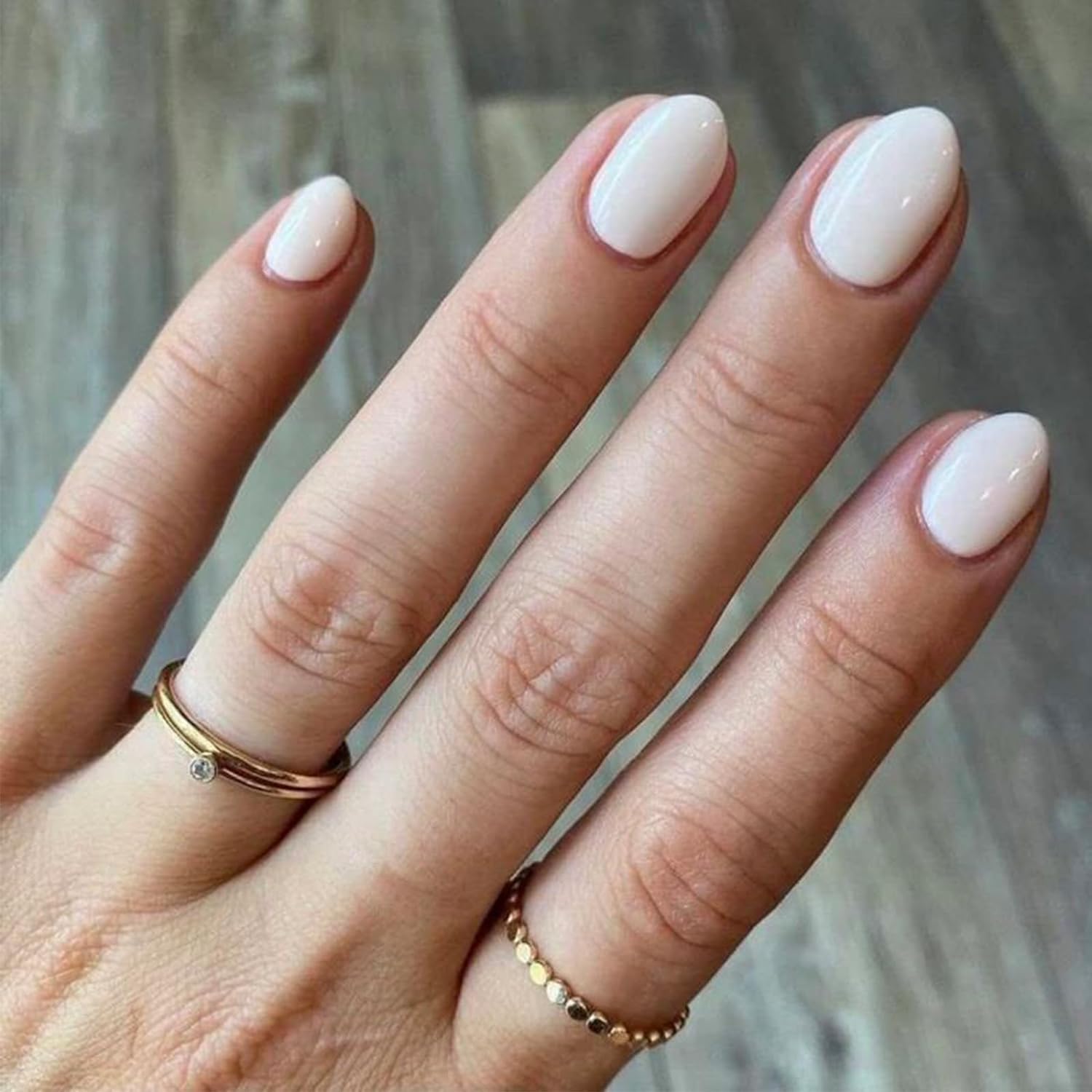 Modelones Short Press on Nails for Nail Art Enthusiasts with 32 Pcs 16 Sizes Oval Fake Nails and Nail Glue
| Modelones