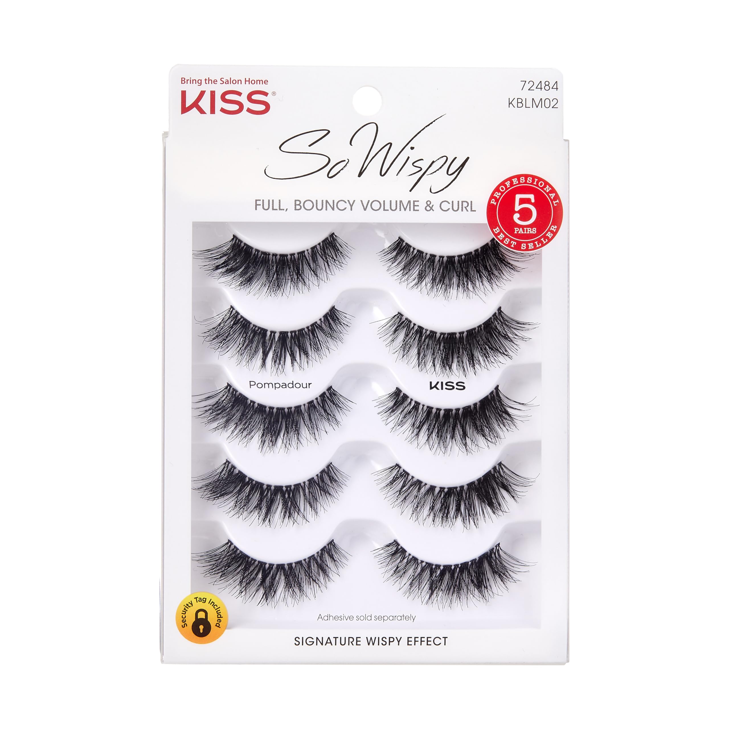  KISS So Wispy 'Pompadour' False Eyelashes for Everyday Makeup Routines
| KISS So Wispy 'Pompadour' Reusable False Eyela